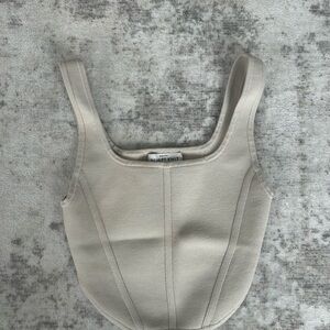 Aritzia Beige Crop Top